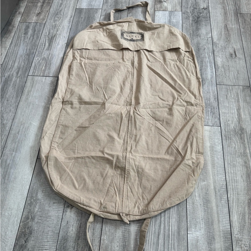 Gucci Beige Canvas Travel Garment Bag